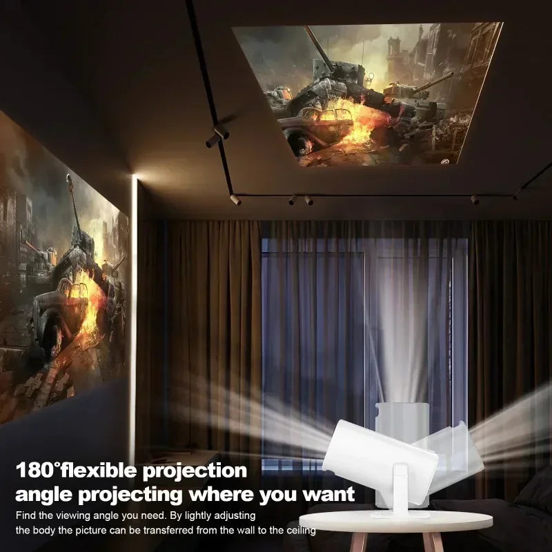 P30 Projector | Android 11 OS | 4K HDR | 1080P Resolution | 2.4G/5G WiFi | BT 5.0 | Outdoor Movie Night