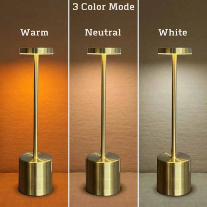 Classic Table Lamp USB Rechargeable Night Light Stepless Dimming Touch Desk Lamp 3 Colors Bedside Lamp Hotel Bar Decoration