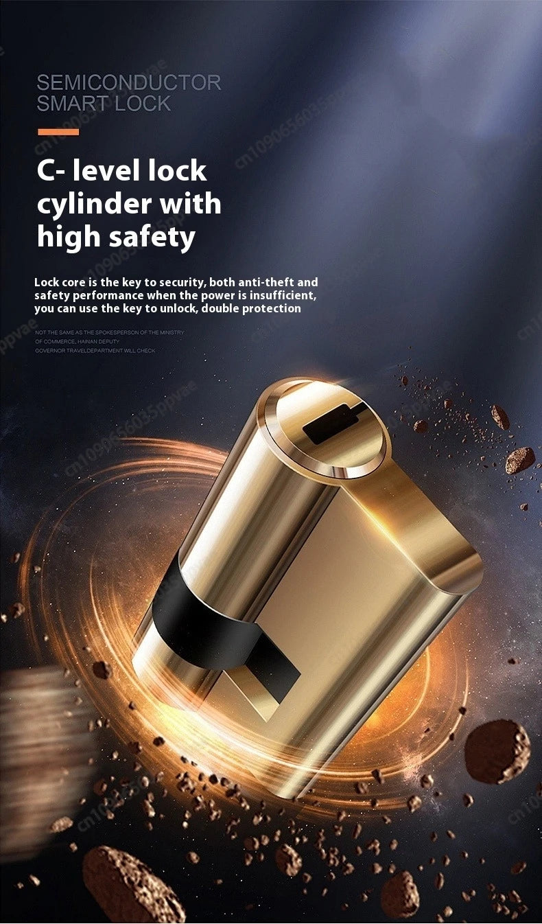 3D Face Recognition Anti-pry And Anti-crack Smart Door Lock Fully Automatic Password Fingerprint Lock Intercom Smart Door Lock