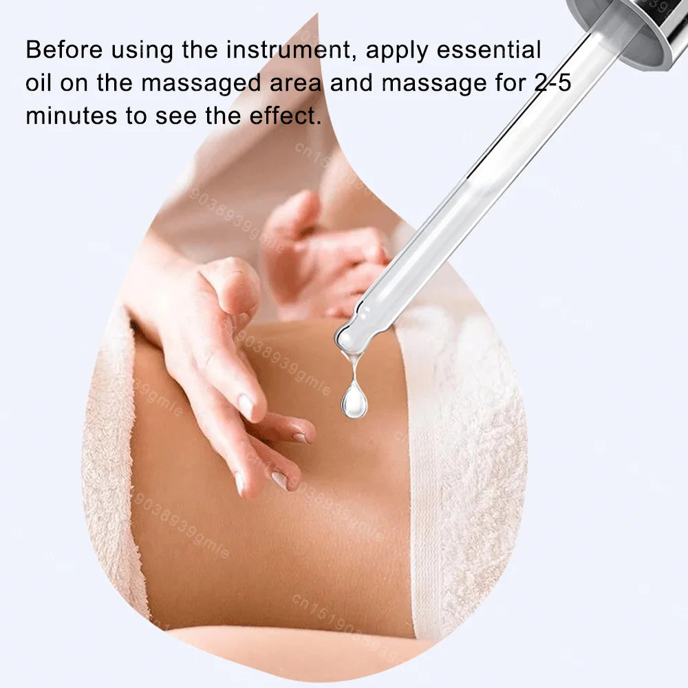 Electric Meridian Brush Gua Sha Body Massager EMS Microcurrent Hot Compress Scraping Lymphatic Drainage Machine Fat Burner