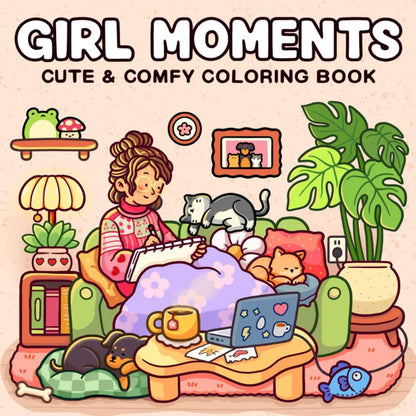 Spooky Cutie Coloring Book for Adults Teens Kids Halloween Themed Doodle Drawing Fun Activity