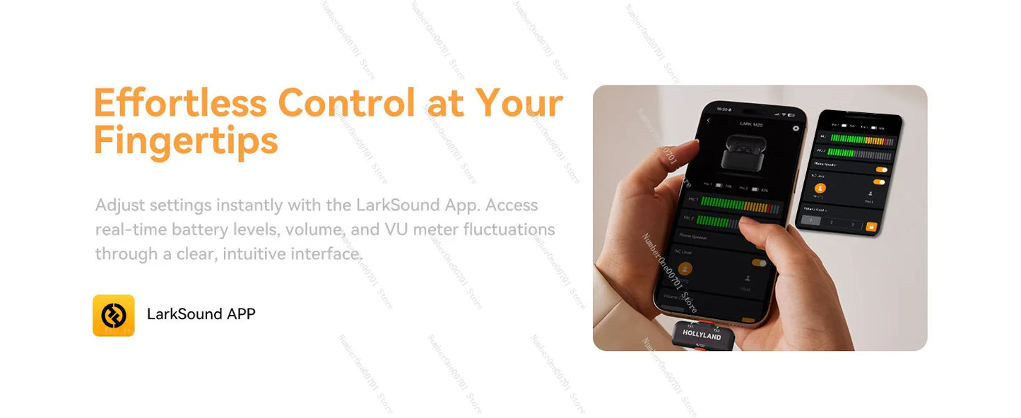 Hollyland Lark M2S Wireless Lavalier Microphone with USB-C P