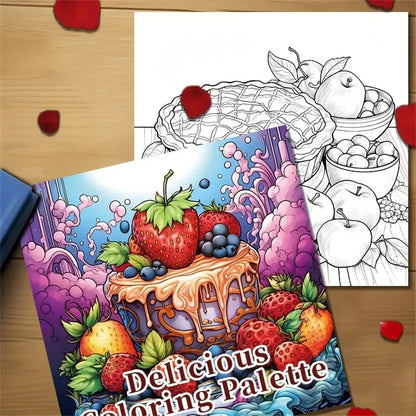 1pc Art Coloring Book 22 Page Coloring Books Gift For Birthday Party Relieve Stress Kill Time Graffiti Painting Drawing Art Book
