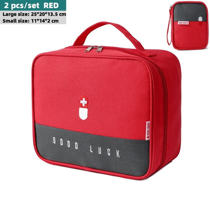 Portable Medicine Bag Cute First Aid Kit Medical Emergency Kits Organizer Outdoor Household Medicine Pill Storage Bag Travel