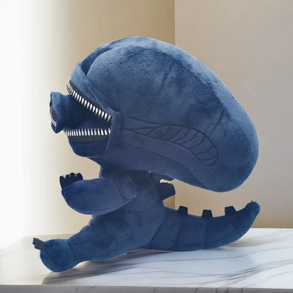 Alien Xenomorph Shaped Zipper Mouth Plush Soft Stuffed Animal Plush Cool Plush ToyGreat Gifts for Boys and Girls Room Decoration