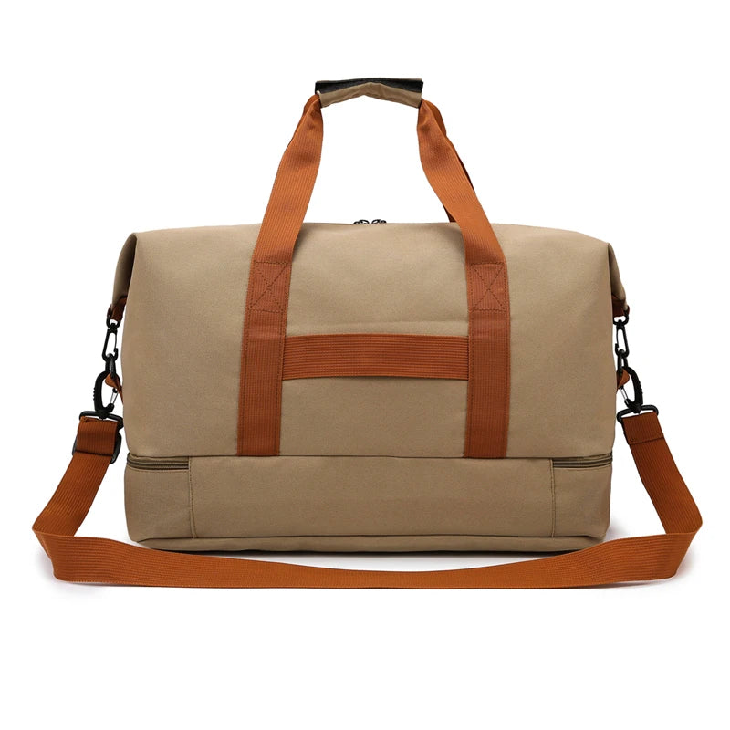 Casual outdoor travel handbag,women's fitness yoga bag,weekend overnight bag, large capacity dry and wet separation travel bag.