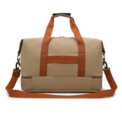 Casual outdoor travel handbag,women's fitness yoga bag,weekend overnight bag, large capacity dry and wet separation travel bag.