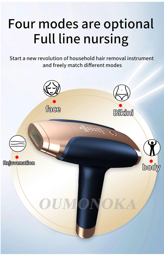 4-in-1 Laser Epilator Laser Hot Sell Permanent IPL Photoepilator Hair Removal Painless Electric Epilator Machine