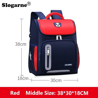 Students Simple Primary School Bags Boys 1-6 Grade Spine Protection Burden Reduction Schoolbag Girls Backpack Unisex Mochila Bag