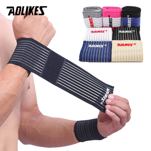 AOLIKES Elastic Wrist Support Band, Wrap Breathable Wrist Brace, Adjustable Wrist Strap, Hand Brace Wraps Breathable Wristband
