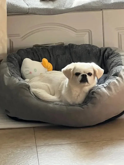 Soft Warm Dog Bed Pets Basket Cat House Sofa for Medium Large Dog Sofa Bed Cushion Dog Bed House Pet Supplies Accessories2025new