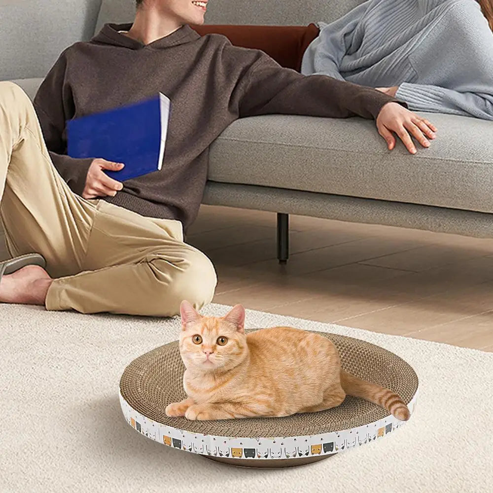 Cardboard Cat Scratcher Durable Bowl-shaped High-Density Cat Scratch Pad For Indoor Cats Indoor Cat Furniture Scratch Post