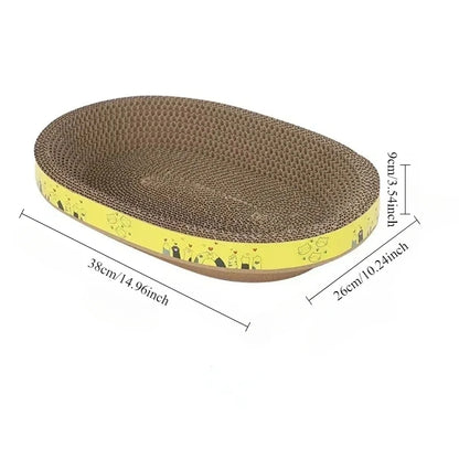 Cat Scratching Pads Round Oval Cat Scratch Pad Bowl Nest for Indoor Cats Grinding Claw Round Grinding Claw Toys Scratching Board