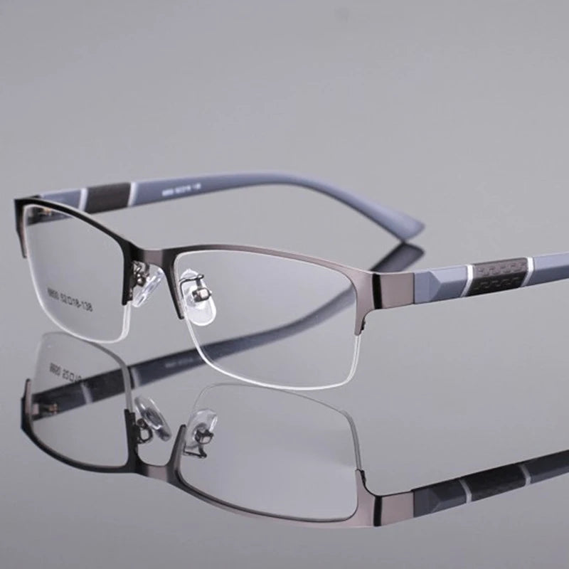 Reading Glasses Men Women High Quality Half-frame Diopter Glasses Business Male Presbyopic Eyeglasses +1.0 1.5 2.0 2.5 3.0 3.5 4