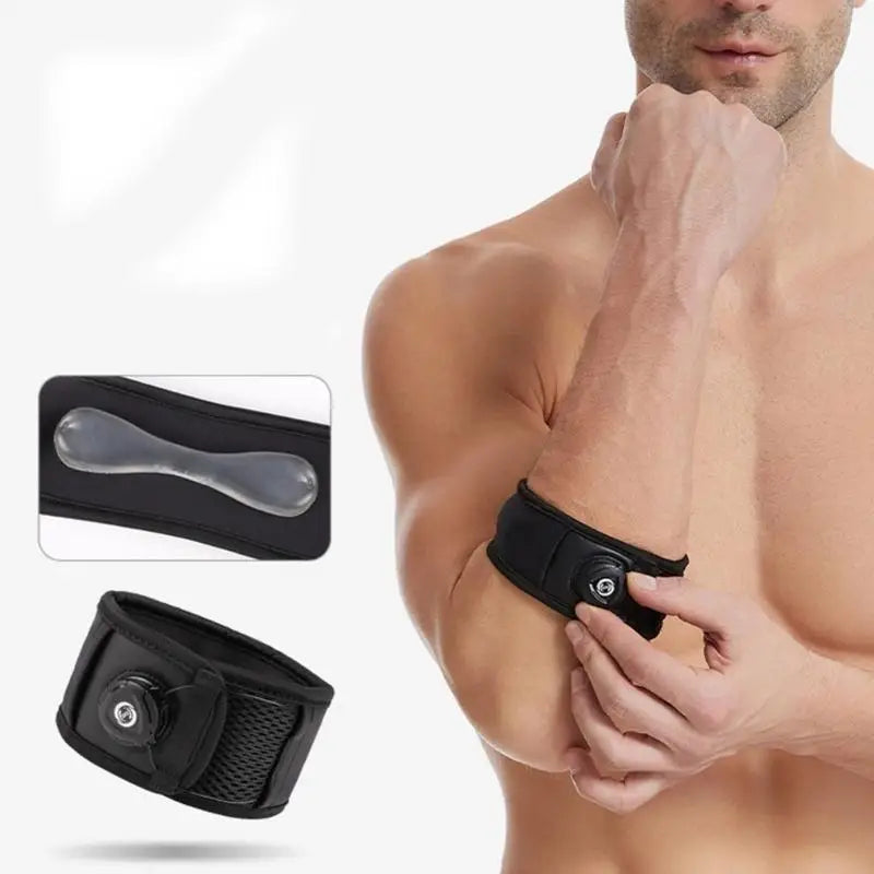 P88E Elbow Support Tennis Elbow Brace Golfers Elbow Support Adjustable Golf Elbow Strap for Men and Women