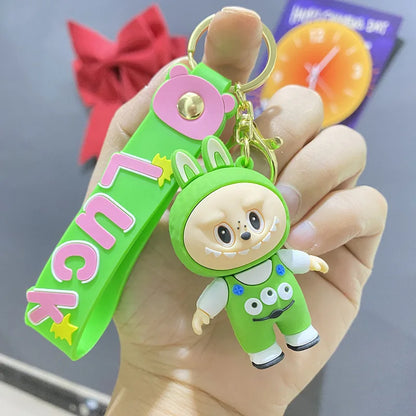 Cartoon Labb keychain, ladies' cute phone/wallet jewelry, kawaii gifts for fans and girlfriends, rabbit jewelry