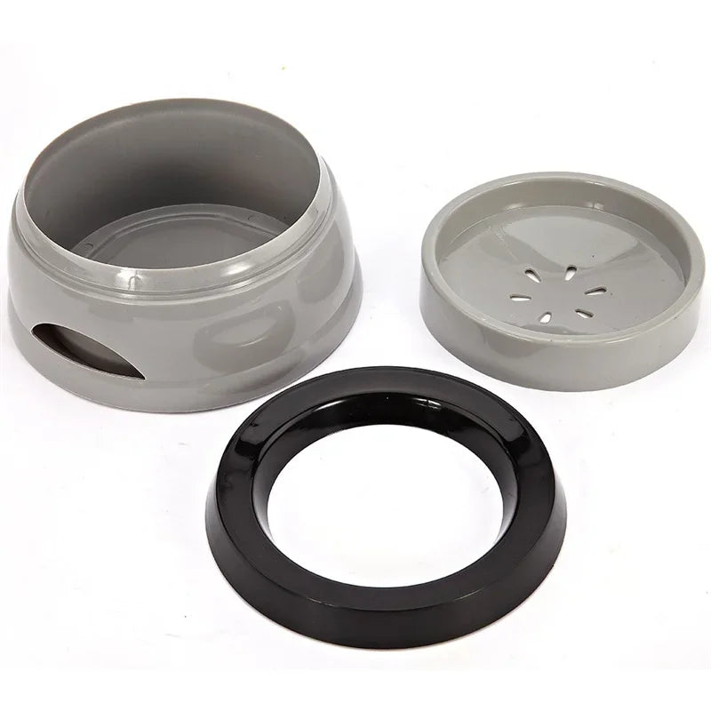 Pet Dog Bowls Floating Not Wetting Mouth Cat Bowl No Spill Drinking Water Feeder Plastic Portable Dog Bowl Outdoors Accessories