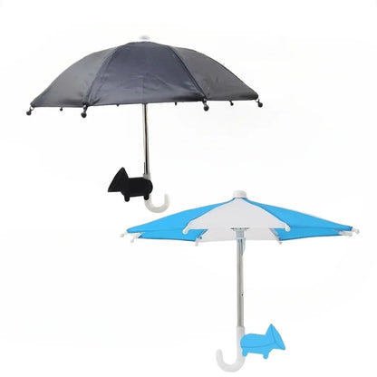 Small and Mini Umbrella Multi-color Mobile Phone Sunshade Umbrella with Suction Cup Phone Stands Outdoor Cover Sun Shield Mount