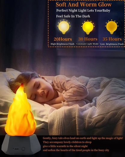 Halloween Flame Atmosphere Light LED Lava Light Wireless Decorative Light Bar Party Decoration Christmas Party Atmosphere Light