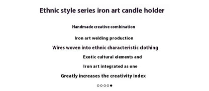 Light Luxury Table Decoration Candle Holder Iron Home Romantic Candlelight Dinner Metal Candle Holder Knick-knack Props
