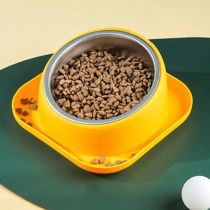 Pet bowl cat bowl oblique mouth bowl dog food bowl anti-knock dog bowl wholesale dog bowl drinking water integrated pet feeder