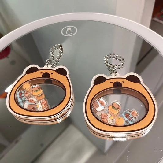 Capybara Cute Rocker Pendant Keychain Acrylic High-looking Couple Model As A Gift For Good Friends
