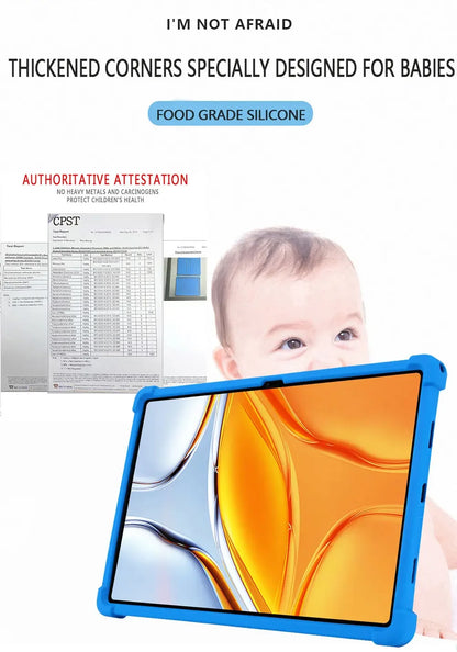 For 2025 New 14 Inch Big Screen Tablet  Case Protective cover Soft Silicone  Shockproof Adjustable Stand sleeve Shell