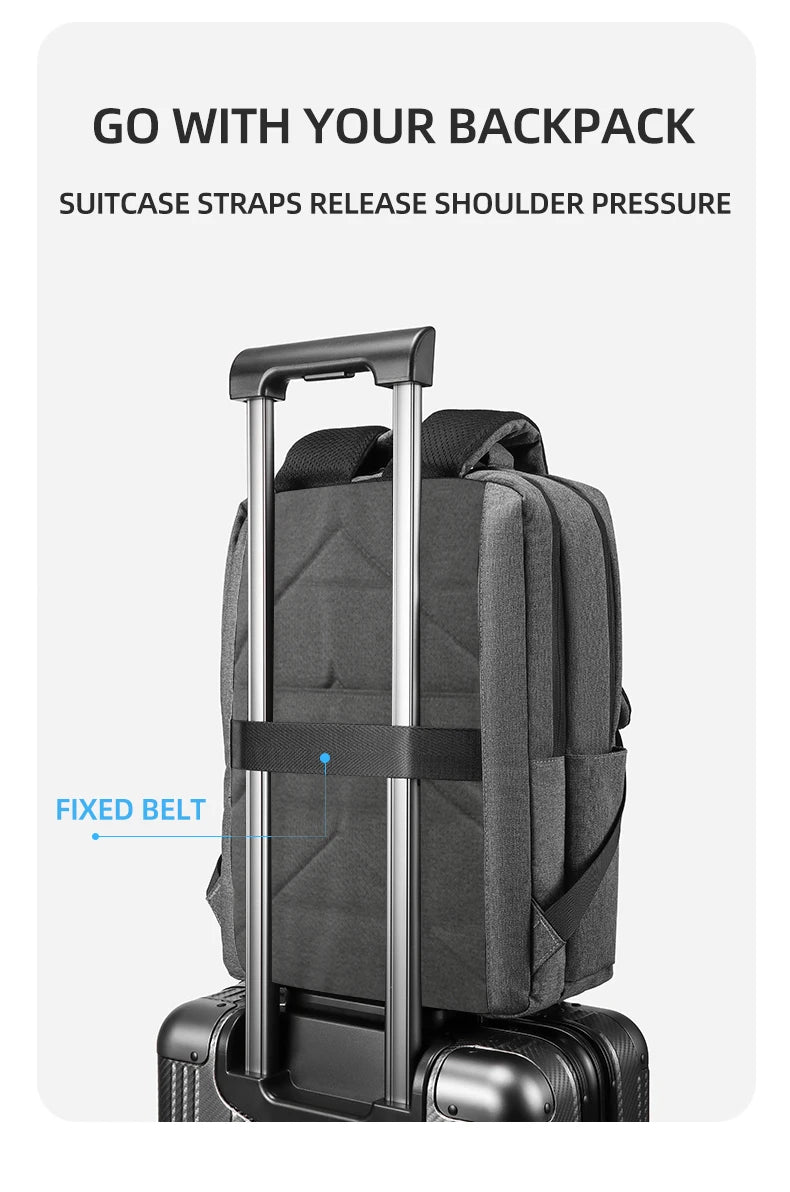 40L Laptop Backpack Durable 17 Inch for Men Women with USB Charger Port & Luggage Sleeve Sturdy College Rucksack Bag For Macbook