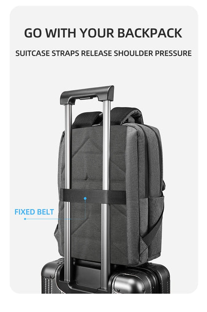 40L Laptop Backpack Durable 17 Inch for Men Women with USB Charger Port & Luggage Sleeve Sturdy College Rucksack Bag For Macbook