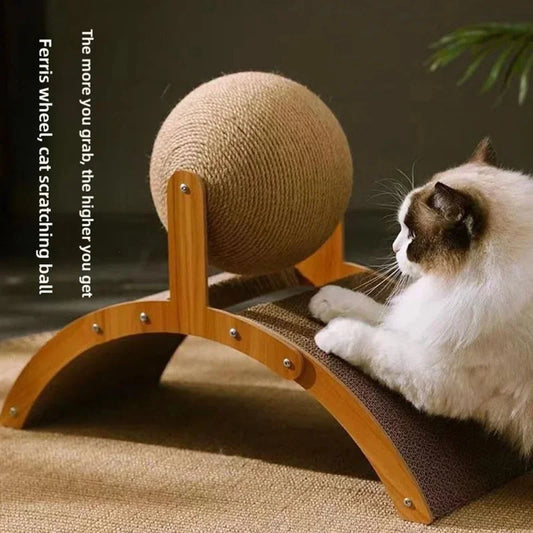 Rabbit Scratch Toy for Cats Kittens Indoor Playing Protect Furniture Natural Sisal Cat Scratcher Pet Training Accessory
