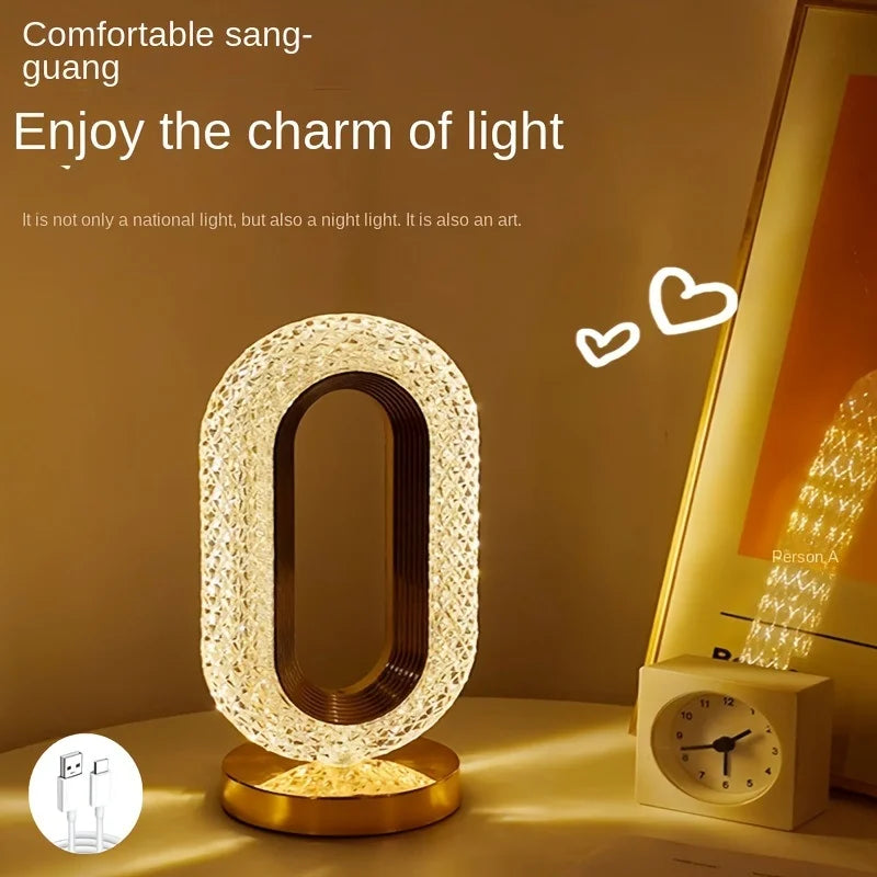 Rechargeable Led Light Bedside Ambient Light Book Reading Lamp Wireless Mood Light Living Room Birthday Decoration