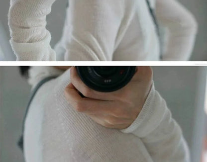 2023 New autumn/winter cashmere sweater women's turtleneck pullover ultra-thin pile neck sweater wool knit