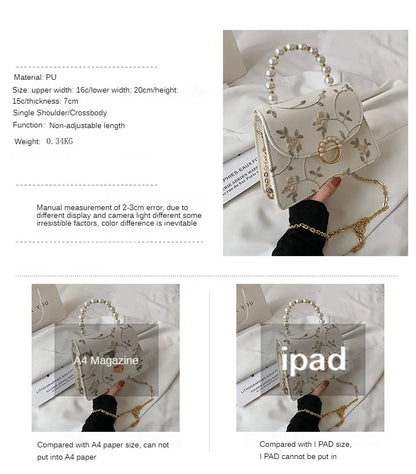 NEWEST Shell Beads Bags Fashion Sweet Bag Women's Handbags Lace Wedding Chic Lady Chain Women Shoulder Crossbody Bag
