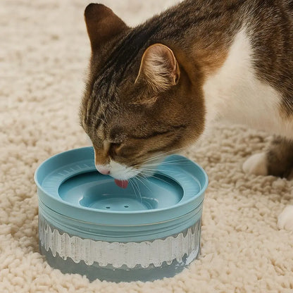 Large Capacity Pet Water Bowl Anti Splash Anti-tipping Pet Drinking Bowl Anti Wetting Mouth Detachable Automatic Dog Bowl