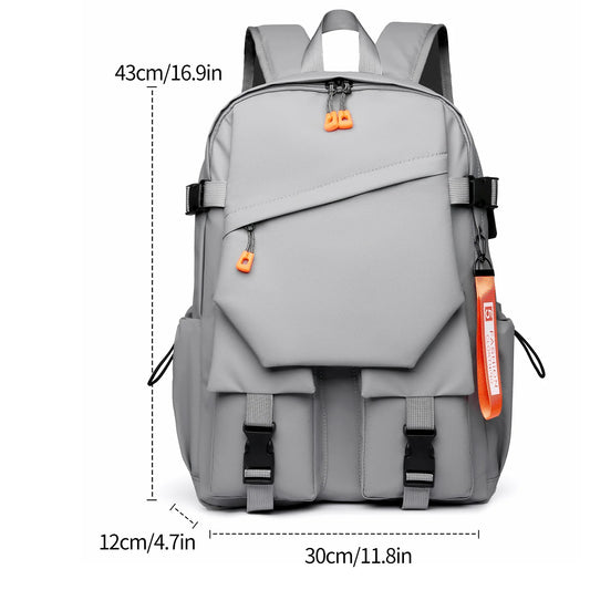 A 15.6-inch stylish, simple and high-quality water-repellent fabric with the same shoulder bag for men and women.