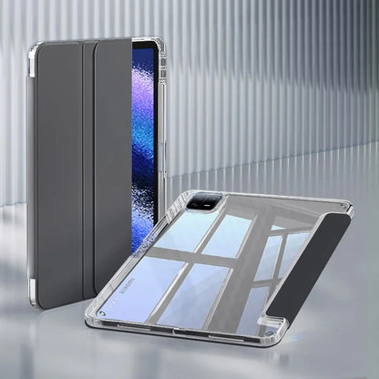Case for Xiaomi Mi Pad 5 6 Pro 11 7 PRO 11.2 HD Transparent Case Redmi pad SE 11 Pad 2 2025 PRO 12.1" with Awake / Sleep Cover