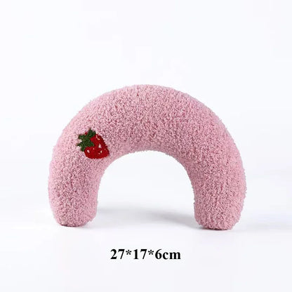 Cute Pet Little Pillow U-Shaped Neck Protector Deep Sleep for Puppy Kitten Pillow Dog Cat Headrest Sleeping Pillow Pet Supplies