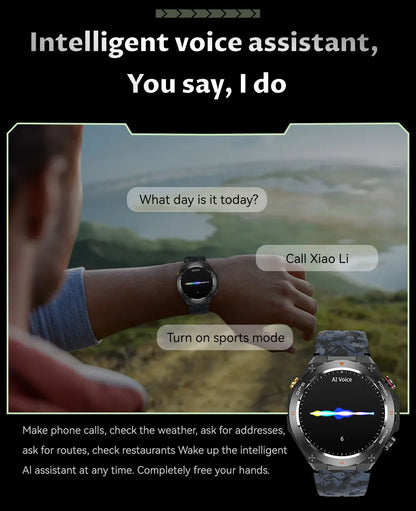 2025 New For Xiaomi GPS Sports Smart Watch Men Waterproof Fitness Trackr Bluetooth call 650Mah Battery Smartwatch Woman Bracelet