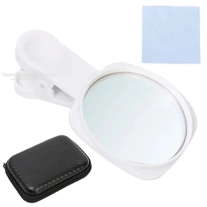 Smartphone Camera Mirror Reflection Clip Kit Portable Mobile Phone Camera Mirror Clip With Storage Bag Phone Rear Selfie Mirror