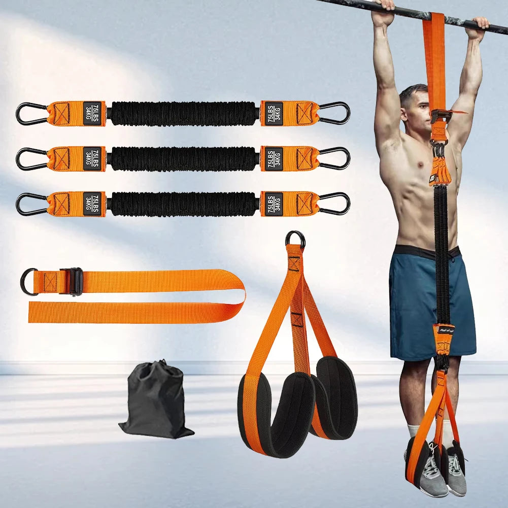 Assisted Pull Up Bands 225LBS Heavy Duty Elastic Assist Belt for Strength Training Pull-up Assist Bands Home Fitness Equipment