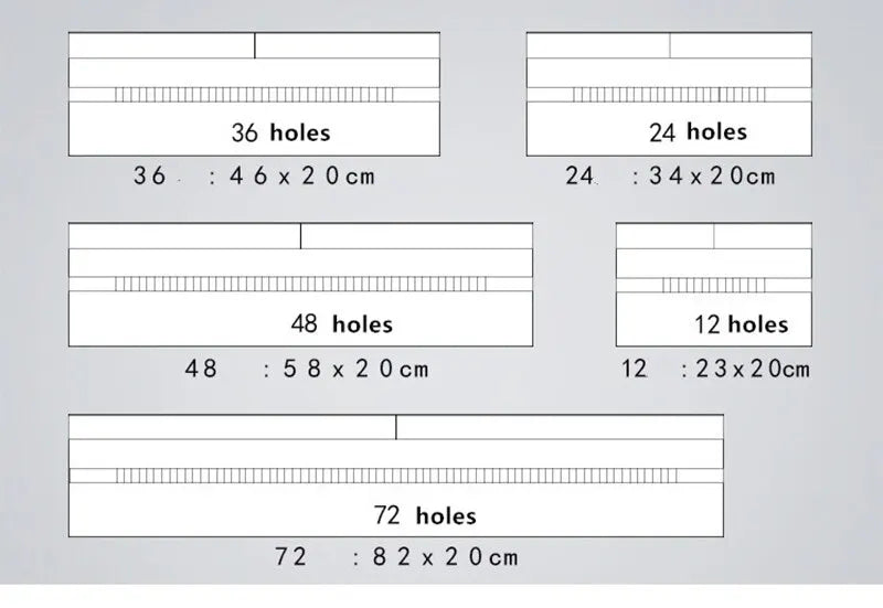 48 Holes Roll Colored Art Pencil Case Kawaii School Students Supplies Paint Brush Pen Bag Cute Pencil Cases Stationery