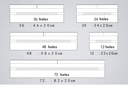 48 Holes Roll Colored Art Pencil Case Kawaii School Students Supplies Paint Brush Pen Bag Cute Pencil Cases Stationery