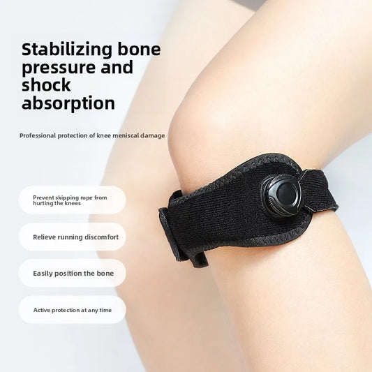 Patella Knee Strap Adjustable Knee Brace Patellar Tendon Stabilizer Support Band for Soccer Basketball Running Jumper Gym Squat