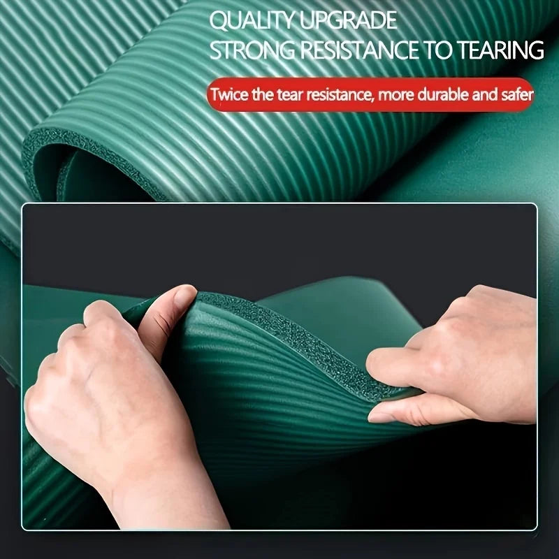 15/20mm Thick NBR Yoga Mat Moisture-proof Outdoor Non-Slip Durable Camping Picnic Mat 200x80cm Exercise Gym Fitness Workout