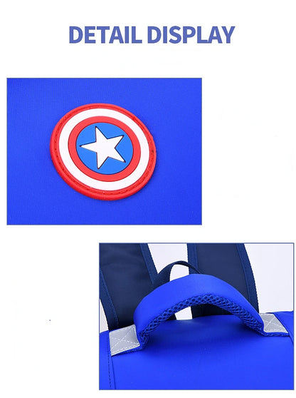 Marvels Avengers Anime Backpack Child Cartoon Spider-man Captains America Backpacks Kindergarten Elementary School Students Bag