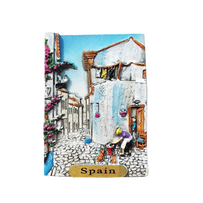 Europe Spain 3D Refrigerator Magnet Tourist Souvenirs Stickers,Home & Kitchen Decoration Fridge Magnet Message Sticker