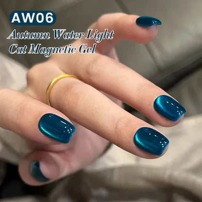 BORN PRETTY 10ml Water Light Cat Magnetic Gel for Autumn Winter Naills Semi Permanent Soak Off UV Gel Manicure Nail Art Varnish