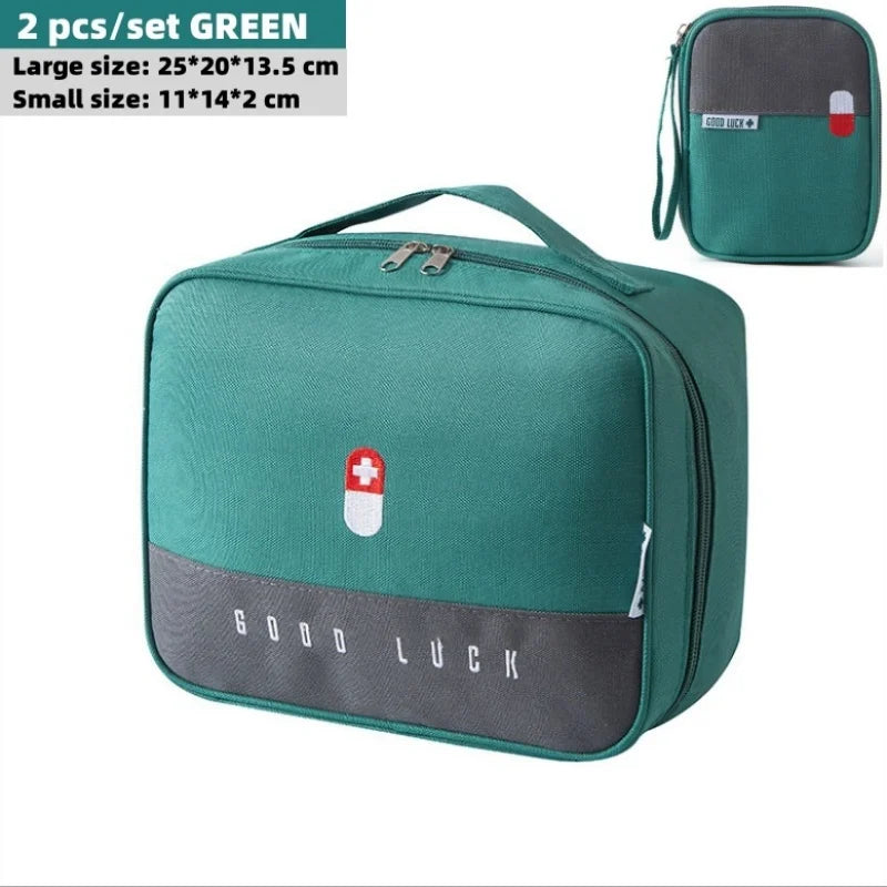Portable Medicine Bag Cute First Aid Kit Medical Emergency Kits Organizer Outdoor Household Medicine Pill Storage Bag Travel