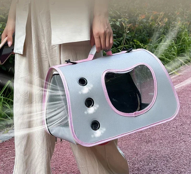 Premium Portable Foldable Breathable Pet Carrier Bag Lightweight for Small Dogs Cats Outdoor Cat Kitten Shoulder Carrying Bag