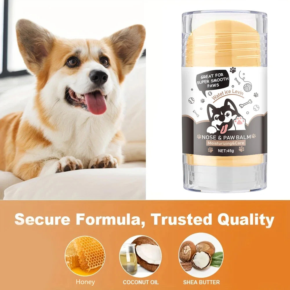 Dog Paw Balm - Lick Safe Snout Soother - Moisturizing, Soothing and Nourishing Stimulation - Prevent Cracks and Wounds - Dog Foot Cream Waxed, Oil, Butter, Extract
